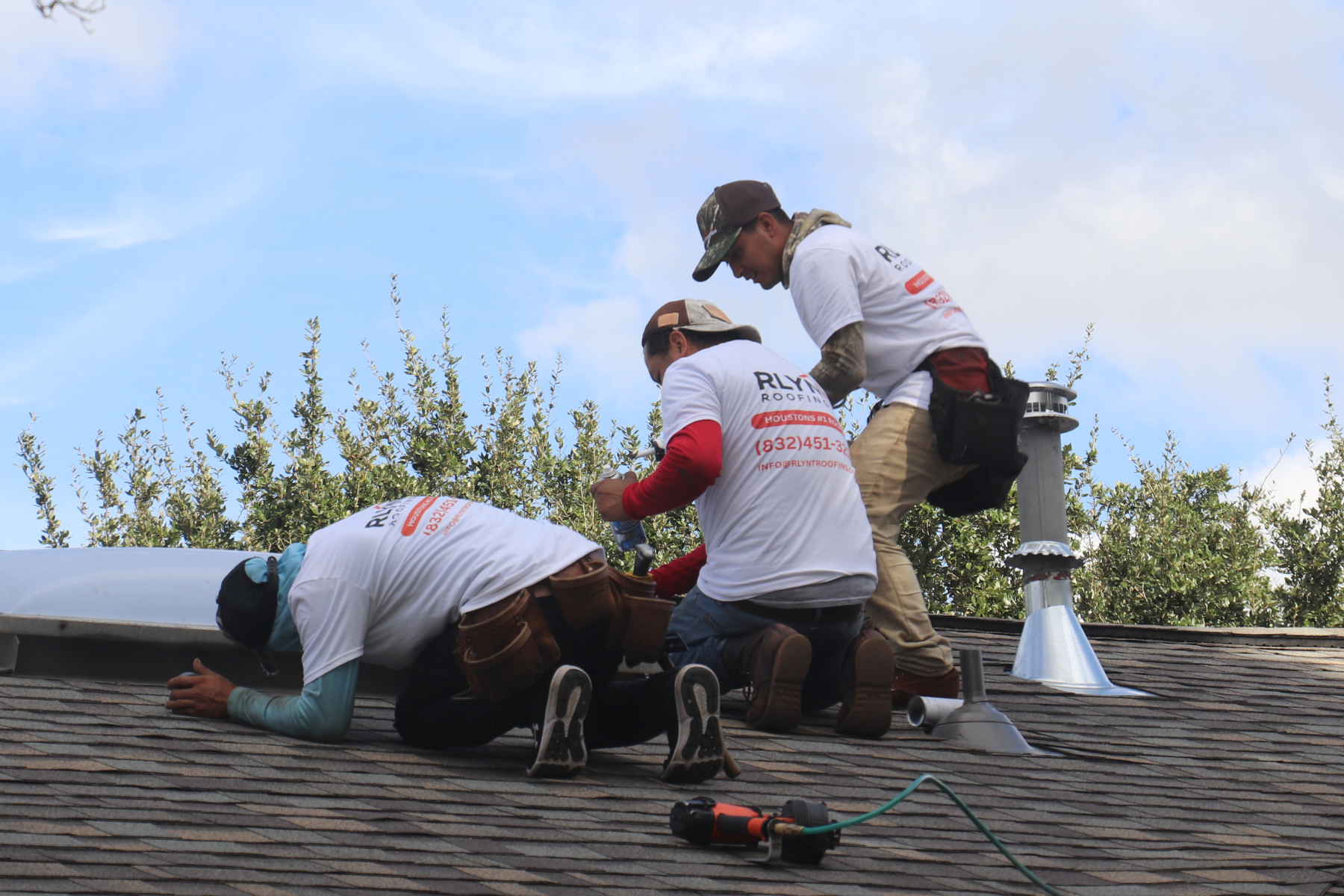 Roofing work